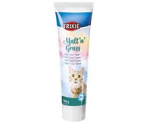 Paté anti-bolas de pelo con hierbas y taurina para gatos - Trixie Malte'N'Grass - Cantidad: 100 g