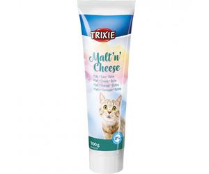 Paté anti-bolas de pelo con queso y biotina para gatos - Trixie Malte'N'Cheese - Cantidad: 100 g