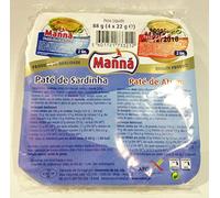 Pate De Atún Y Sardina Manná 4X22G