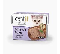 Paté para Gatos Catit Cuisine, Pavo con Pollo y Jamón-95g