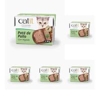 Paté para Gatos Catit Cuisine, Pollo con Hígado- 95g (Paquete de 5)