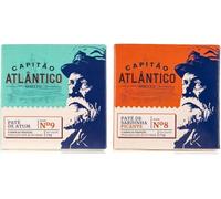 Paté Picante de Sardina & Paté de Atún - Dúo de Patés de Pescado al Estilo Portugués - Pack de 2 x 75 g - Sabrosos patés en conserva para pan, galletas saladas, aperitivos y tapas.