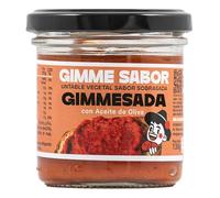 Paté Vegetal Sabor Sobrasada | Untable Vegano Bajo en Calorías con Aceite de Oliva | Sin Alérgenos, Ideal para Deportistas | Gimme Sabor 130g