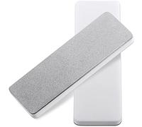 Patelai 2 Pcs Mini Pocket Knife Sharpener Stone Double Sided Portable Sharpening Stone Whetstone Diamond Ceramic Sharpen Tools 400/1000 Grit for Knives Scissors Kitchen Outdoor Survival Gear