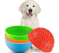 Patelai 4 Cuencos interactivos para lamer Perros, Cuenco Interactivo para Perros, Elimina la ansiedad y el aburrimiento, comedero de Silicona para lamer Salud bucal de Mascotas, enriquecimiento de