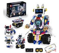 PATEMZON Technic Robot, 5 en 1 Robots Juguetes de Construcción, Stem Robot Programable con Control Remoto y Aplicación Controlada, Controlado RC Robots Regalo Creativo para Niños y Niñas
