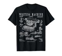 Patente de Escritor Vintage para máquina de Escribir Camiseta