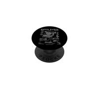 Patente de Escritor Vintage para máquina de Escribir PopSockets PopGrip Adhesivo