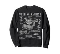 Patente de Escritor Vintage para máquina de Escribir Sudadera