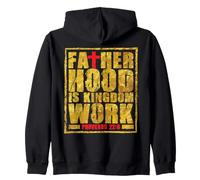 Paternidad Cristiana: la paternidad es una Labor del Reino. Sudadera con Capucha