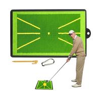 Path Feedback - Alfombrilla de golf para golpear a golf con respaldo de goma - Alfombrilla de columpio de golf reemplazable con base de goma resistente, con ret