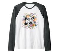 Patience I'm A Teenager Moody Growing Phase - Camiseta Manga Raglan
