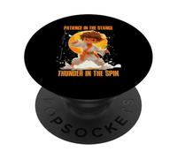 Patience IN The Stance Thunder IN The SPIN PopSockets PopGrip Adhesivo