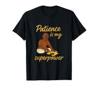 Patience Is My Superpower Brush Script Hero Design Camiseta