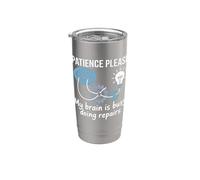 Patience Please My Brain Is Busy Doing Repairs - Vaso térmico de acero inoxidable de doble pared