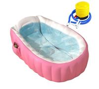 Patifirst Bañera Inflable Para Bebé - Bañera Inflable para Niños Pequeños con Bomba de Pie para Ducha - Cubeta de Ducha Portátil Antideslizante para Cuidado Infantil de Niños de 2 Años en Adelante