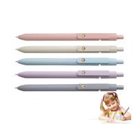 Patifirst Bolígrafos De Gel - Bolígrafos Bonitos Para Ella,Juego de 5 Piezas para Escritura con Punta Fina y Secado Rápido para Diario Toma de Apuntes Mujeres y Hombres Escuela