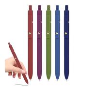 Patifirst Bolígrafos de Gel,Bolígrafos Bonitos Para Ella | Juego de 5 Piezas para Escritura con Punta Fina y Secado Rápido para Diario Toma de Apuntes Mujeres y Hombres Escuela