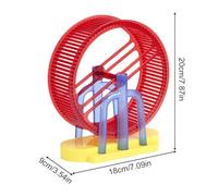 Patifirst Juguetes para Mascotas Y Niños,Juguetes De Animales Mascota Conejito - Hámster De Peluche con Soporte Y Rueda De Ejercicios - Entretenimiento para Gatos Perros Niños Niñas Cumpleaños