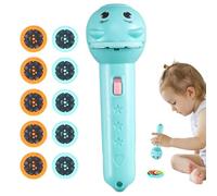 Patifirst Linterna Infantil | Juego De Discos Deslizantes con 80 Patrones - Linterna Proyector Interactiva De Dibujos Animados con 10 Discos Educativa para Niños Niñas Cuentos Hora De Dormir
