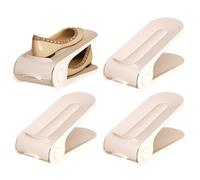 Patifirst Organizador De Zapatos - Soporte para Zapatos Ajustable de 4 Piezas de Doble Capa,Organización para Armario Baño Vestidor Entrada y Suelo de Casa