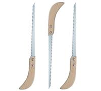 Patifirst Sierra de mano para jardinería - 3 sierras de mano de acero al manganeso SK para carpintería | Hoja de sierra de pértiga para camping, jardinería, caza, corte de madera, carpintería