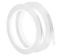 PATIKIL 0.12" x 72 Yardas Poliéster Metálica Cinta, 3 Paquete Decorativa Película Cinta Adhesivo Espejo Cinta Tiras para Hogar Gráfico Artes Artesanías, Blanco