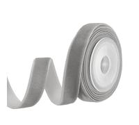 PATIKIL 0.35" x 2.18 Yardas Cintas de Terciopelo Vintage de una Cara en Carrete Perfectas para Decoración Regalos Manualidades Envoltura Lazos para Cabello de Boda Gris