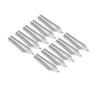 PATIKIL 0,5-0,7 mm Línea Ancho Pluma Estilográfica Plumilla Reemplazo, 10uds 304 Acero Inoxidable Tinta Inmersión Caligrafía Pluma Punta Oficina Suministros para Dibujo Escritura, Plata