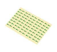 PATIKIL 0.5x0.4" Longitud Flecha Pegatinas, 6Juegos / 480uds PET Inspección Indicador Cinta Auto Adhesivo Señal Etiqueta para Industrial Trabajo, Verde
