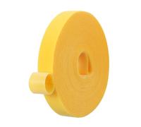 PATIKIL 0.8 pulgadas x 33 pies Cinta de Gancho y Bucle, Tiras de Nylon de Doble Cara Correas Reutilizables de Cinta de Gestión de Cables Multiusos para Hogar Oficina, Amarillo