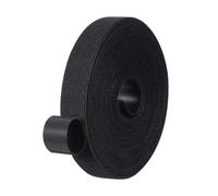 PATIKIL 0.8 pulgadas x 33 pies Cinta de Gancho y Bucle, Tiras de Nylon de Doble Cara Correas Reutilizables de Cinta de Gestión de Cables Multiusos para Hogar Oficina, Negro