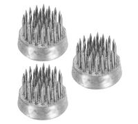 PATIKIL 0.9" Flores Ranas Ikebana Kenzan, 3uds Floral Arreglo Herramienta Inoxidable Acero Floral Rana Pasador Soporte para Jarrón Floral Arreglo, Plateado Tono