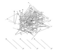 PATIKIL 0.98x0.11 Pasadores Conectores de Aluminio para Candelabros, 500 Piezas de Clips de Cristal para Fijar Partes de Candelabros, Repuestos para Candelabros, Plata