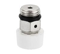 PATIKIL 1/4" BSP Macho Rosca Manual Radiador Aire Ventilación Válvula, Níquel Chapado Latón Tapón Válvula No Necesita Llave para Radiador Calentador, Plata Blanco