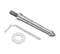 PATIKIL 1/4 Pulgadas Rosca Trípode Espiga, 80mm Cámara Trípode Tierra Espiga Tornillo Inoxidable Acero Pico Montaje Adaptador para Monopié Estilo 1, Plateado