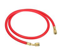 PATIKIL 1/4 SAE Refrigerante Carga Manguera, 3.9 Pies 500PSI HVAC Manguera para Aire Acondicionador Múltiple Manómetro Refrigeración Mantenimiento, Rojo