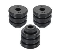 PATIKIL 1.4" x 1.4" Compresor Goma Pies, 3 Paquete Pie Montaje Anti Vibración Almohadilla Reemplazo para Aire Acondicionador Refrigerador, Negro