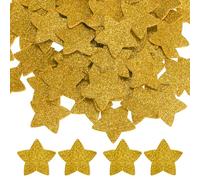 PATIKIL 1.4"x1.4" Pegatinas De Espuma Estrella, 120Pcs Pegatinas De Espuma EVA Autoadhesivas Brillantes Para Manualidades, Suministros Para Álbum De Recortes, Tarjetas, Del Hogar, Dorado