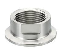 PATIKIL 1.5 Pulgadas TC Tri Abrazaderas Adaptador, Tri-Trébol Accesorios a NPT 1" Hembra Rosca Adaptador 304 Inoxidable Acero para Alimentos Bebidas Lácteos Aplicación