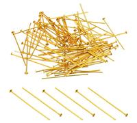 PATIKIL 1.57x0.12 Pasadores Conectores de Aluminio para Candelabro, 400 Piezas de Clips de Cristal para Fijar Partes de Candelabros, Repuestos para Candelabros, Dorado