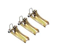 PATIKIL 1,7 Pulgadas Gancho Seguridad Pestillo Kit, 3Pcs Metal Remolque Enganche Reemplazo para Horquilla Gancho Remolque, Dorado Tono