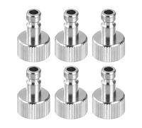 PATIKIL 1/8 Conector de Adaptadores Macho para Aerógrafo 6 Piezas de Conexiones Rápidas Macho para Aerógrafo Desconexión Rápida para Manguera de Aerógrafo
