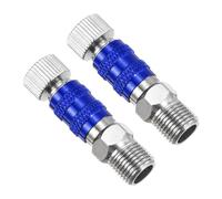 PATIKIL 1/8 Conectores de Liberación Rápida para Aerógrafo 2 Piezas de Conexión Rápida para Aerógrafo para Manguera de Aerógrafo C Azul
