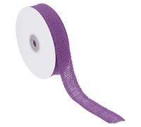 PATIKIL 1 Pulgada de Ancho 10 Yardas Cinta de Arpillera, Rollo de Tela de Yute Natural para Manualidades Envoltura de Regalos para Fiesta Hogar DIY Decoración de Lazos Boda Navidad, Morado