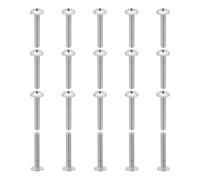 PATIKIL 10#-32x1-1/4" Tornillos de Cabeza Truss Phillips, 20 Pcs Tornillos para Madera, Tornillos para Máquina de Acero Inoxidable 304, Sujetador, Herraje para Aspas de Ventilador de Techo