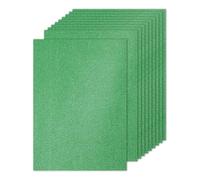PATIKIL 10 Hojas de Papel de Cartulina con Purpurina, 21 x 28cm 250 g/m², Rectángulo, para Manualidades, Álbumes de Recortes, Tarjetas, Proyectos de Arte, Bodas y Fiestas Verde