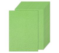 PATIKIL 10 Hojas de Papel de Cartulina con Purpurina, 21 x 28cm 250 g/m², Rectángulo, para Manualidades, Álbumes de Recortes, Tarjetas, Proyectos de Arte, Bodas y Fiestas Verde Claro
