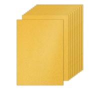 PATIKIL 10 Hojas de Papel de Cartulina con Purpurina, 21 x 28cm 250 g/m², Rectángulo, para Manualidades, Álbumes de Recortes, Tarjetas, Proyectos de Arte, Bodas y Fiestas Dorado