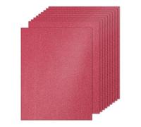 PATIKIL 10 Hojas de Papel de Cartulina con Purpurina, 22 x 28cm, 250 g/m², Rectángulo, para Manualidades, Álbumes de Recortes, Tarjetas, Proyectos de Arte, Bodas y Fiestas Rojo Oscuro